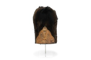 Imperial Guard Bearskin captured at Waterloo. Copyright National Army Museum.