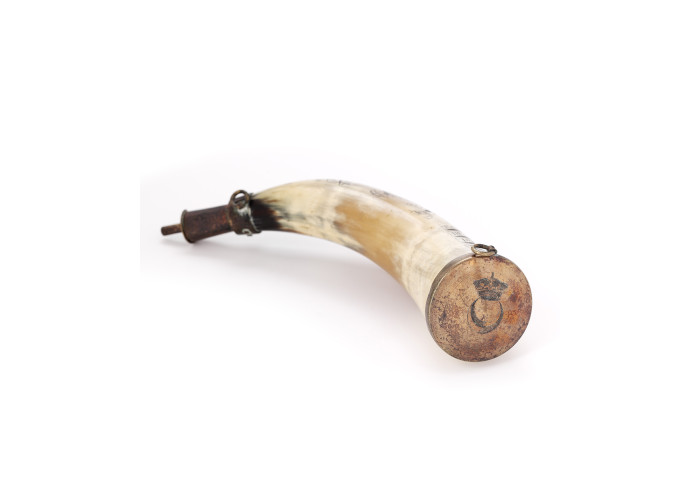 Carved powder horn, Fishguard Invasion_2