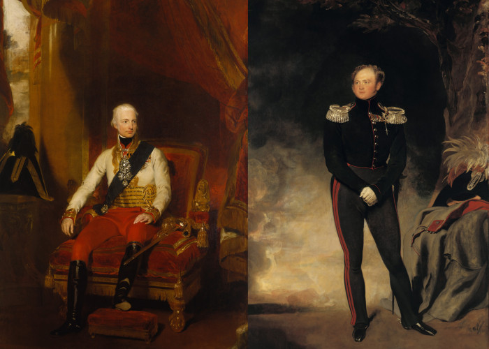 Alexander I, Emperor of Russia (1777-1825) and Francis I of Austria. Royal Collection Trust/© Her Majesty Queen Elizabeth II 2015