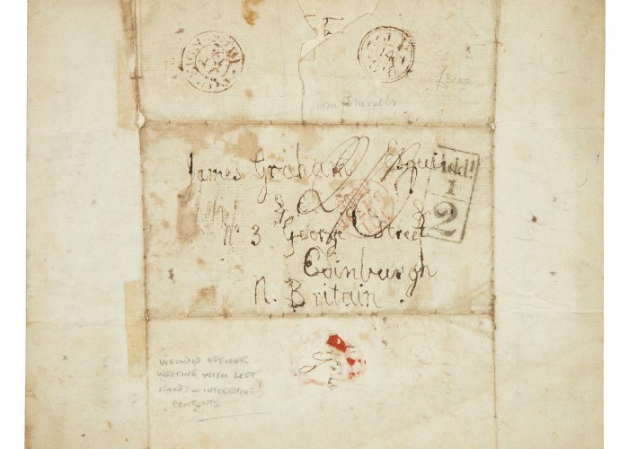 Letter written by Colonel Joseph Muter after Battle of Waterloo