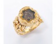 Mourning Ring with Napoleon’s hair from St. Helena