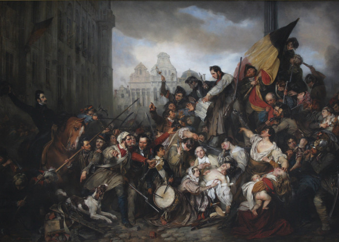 Episodes from September Days 1830 [Belgian Revolution], Gustav Wappers. Copyright Royal Museums of Fine Arts of Belgium.
