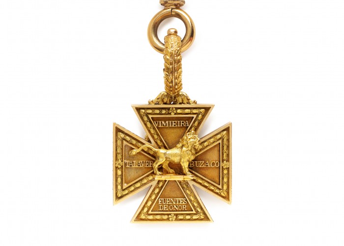 Duke of Wellington's Peninsular Gold Cross. Copyright Apsley House / English