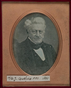Daguerreotype of Guthrie in later life – one of only two such “photographic images” of a British military surgeon of the Napoleonic Wars.