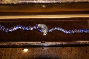 Photograph of a bejewelled bracelet, given by the Duke of Wellington to his mother.
