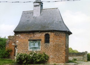 The chapel and memorial at Hougoumont around the 1970s. 