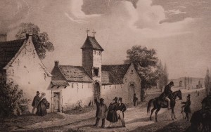 The farm at Mont St. Jean, from a contemporary engraving.