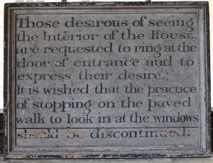 Notice-board to passers by