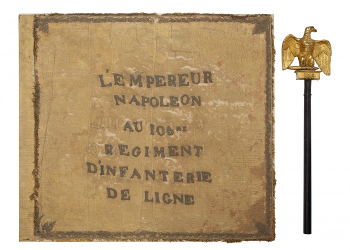 Standard of the French 105th Regiment. Copyright National Army Museum.