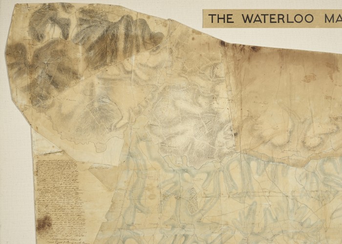 Waterloo Map. Copyright Royal Engineers Museum.