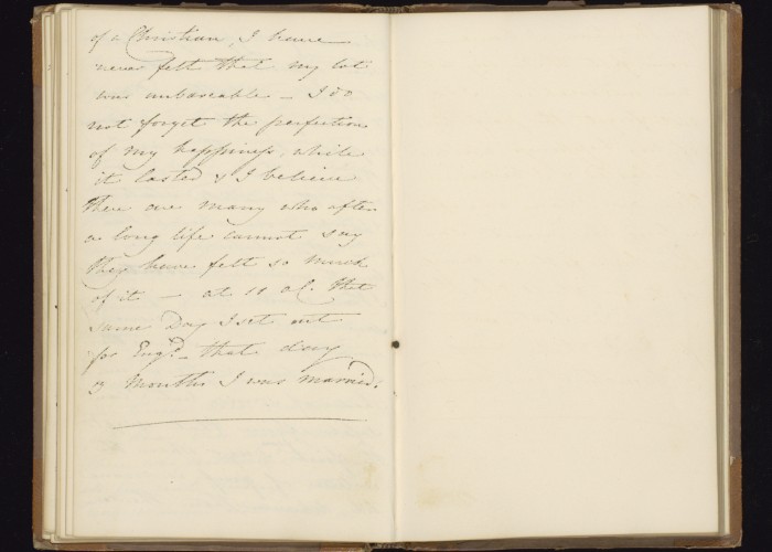 Manuscript of A Week at Waterloo, Lady Magdalene De Lancey. Copyright National Army Museum.