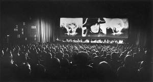 a photo of a cinema screening of a Napoleon