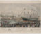 Courtesy of the SS Great Britain Trust - A lithograph print of a painting showing the launch of the SS Great Britain steamship. Huge crowds can be seen gathered to watch the ship being launched into Bristol's floating harbour.