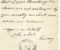 A scan of a short handwritten letter. There is a black stamp at the bottom of the letter.